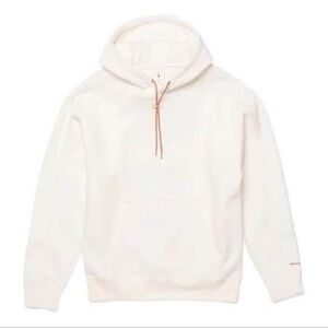Jacquemus/Nike Cream Hoodie with Brown Drawstring